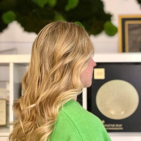 ondas en pelo rubio